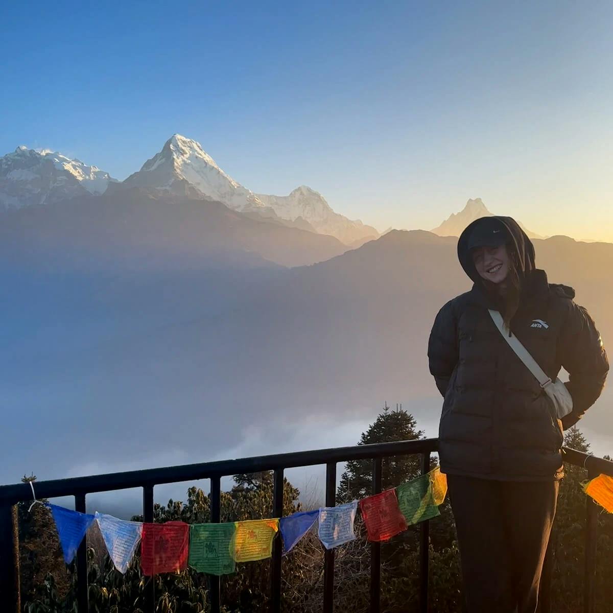 Sunrise view from Ghorepani Poon Hill